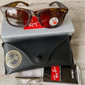 NWT RB 2140 Polarized Leopard Sunglasses 50mm